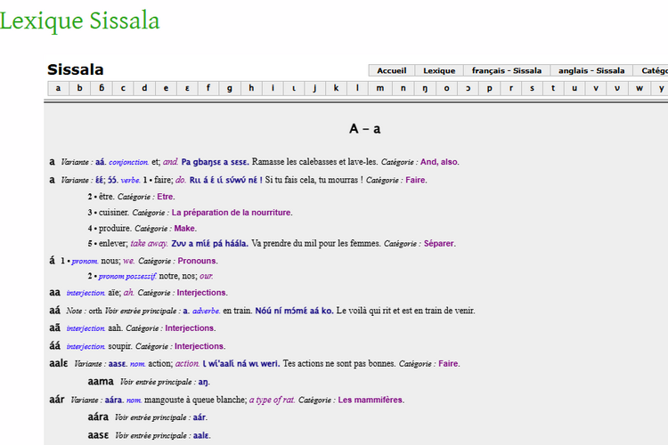 lexique sissala